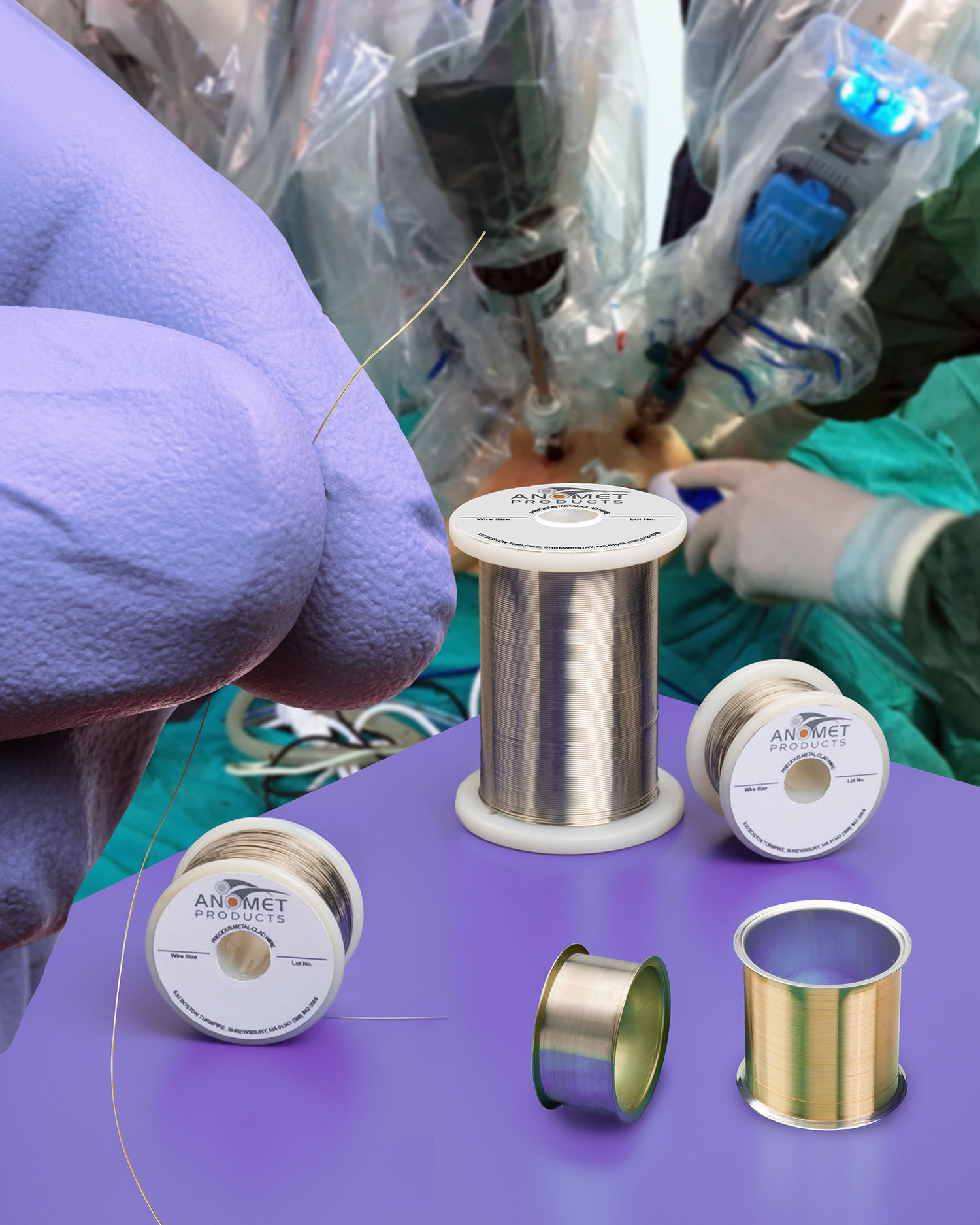 Anomet Medical Clad Composite Wire is Highly Visible